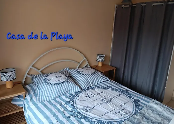 Casa De La Playa,mer 100m, Parking,animaux,clim,wifi شقة