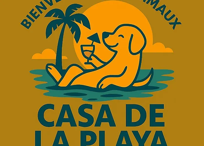 Casa De La Playa,mer 100m, Parking,animaux,clim,wifi *